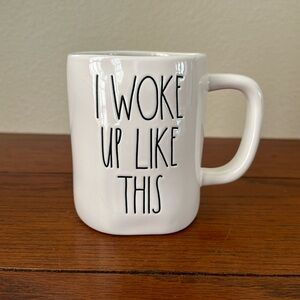 🚨NEW LISTIN🚨 RAE DUNN I WOKE UP LIKE THIS MUG NWOT